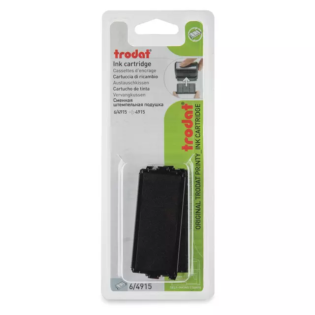 Buy your Ink pad Trodat Printy 6/4915 2 pieces black at QuickOffice BV