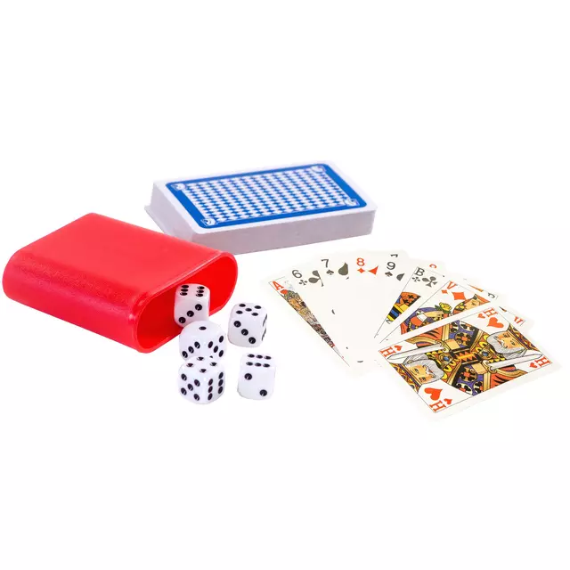 Een Spel Kaarten Dobbel 100 spellen koop je bij NiceSupplies.nl