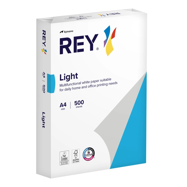 Een Kopieerpapier Rey Office Light A4 75gr wit 500 vel koop je bij Unimark Office B.V.