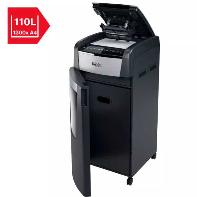 Buy your Paper shredder Rexel Optimum Auto+ 600X P4 shreds 4x30mm at QuickOffice BV