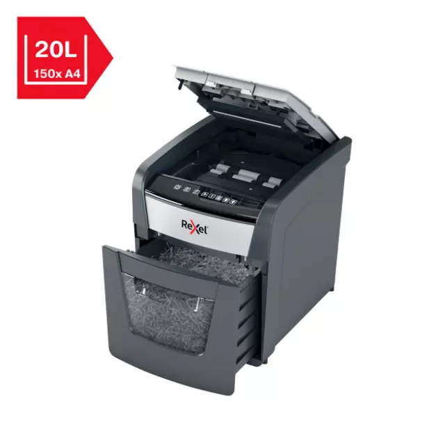 Buy your Paper shredder Rexel Optimum Auto+ 50X P4 chips 4x28mm at QuickOffice BV