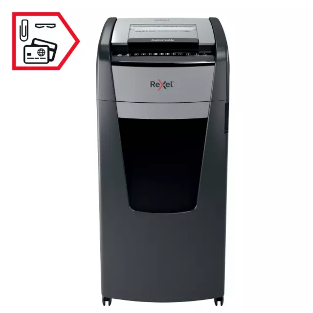 Buy your Paper shredder Rexel Optimum Auto+ 750M P5 shreds 2x15mm at QuickOffice BV