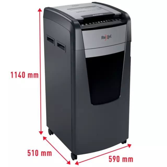 Buy your Paper shredder Rexel Optimum Auto+ 750M P5 shreds 2x15mm at QuickOffice BV