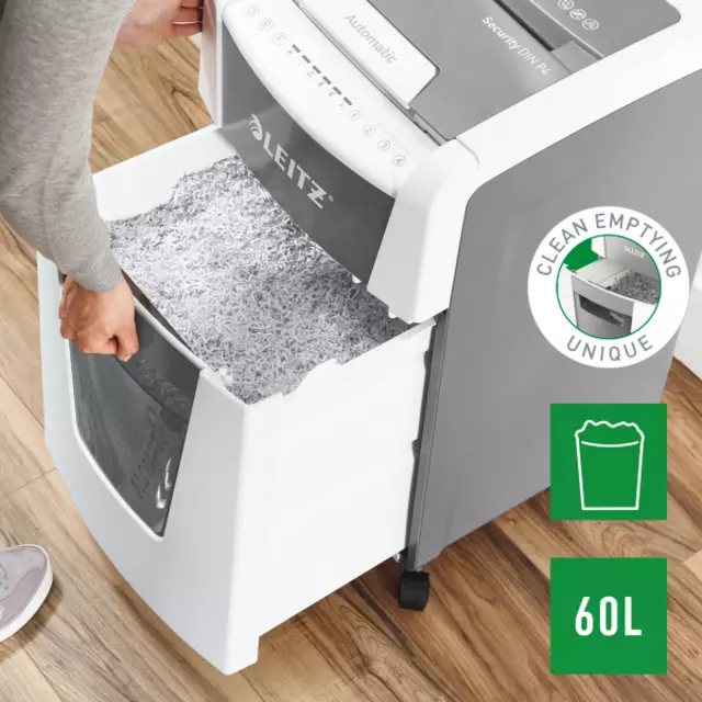 Buy your Paper shredder Leitz IQ Auto+ Office 300 P4 shreds 4x28mm at QuickOffice BV