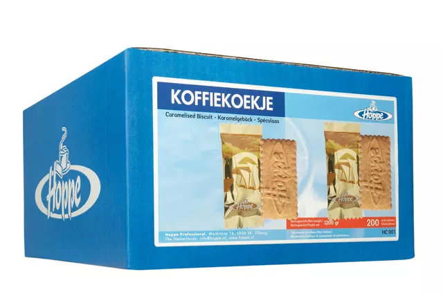 Een Koekjes Hoppe Koffiekoekjes 200 stuks koop je bij Van Leeuwen Boeken- en kantoorartikelen