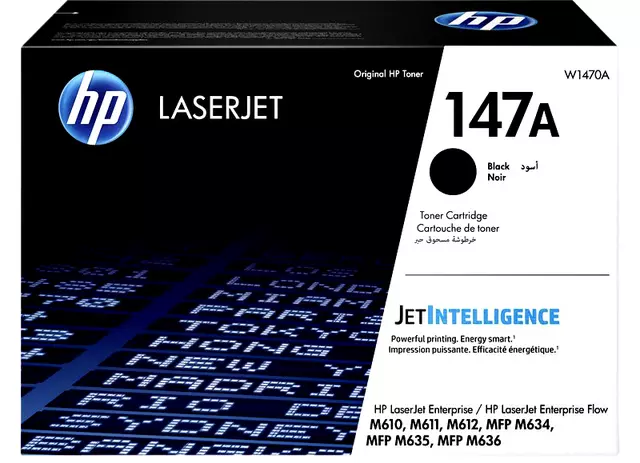 Een Cartouche toner HP 147A W1470A noir koop je bij Van Hoye Kantoor BV