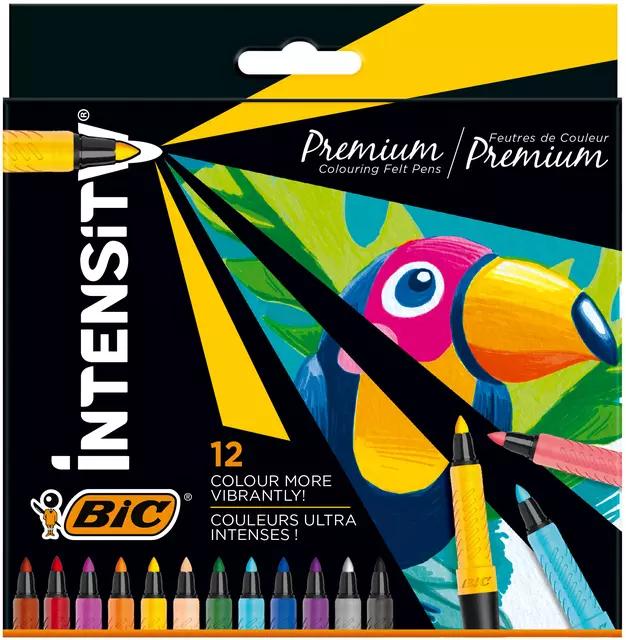 Een Kleurstift Bic Intensity Premium assorti etui à 12 stuks koop je bij KantoorProfi België BV