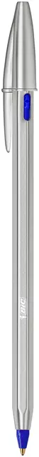 Balpen Bic Cristal Re-new medium assorti blister à 1 pen + 2 vullingen in display