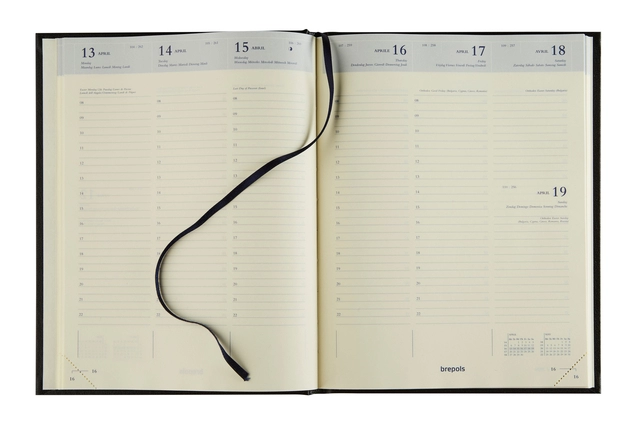 Buy your Agenda 2024 Brepols Timing Colora 7 days/2 pages green, light blue, dark blue at QuickOffice BV