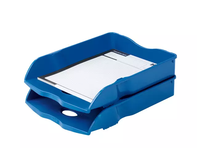 Een Brievenbak Han Re-LOOP A4 stapel- & nestbaar blauw koop je bij EconOffice