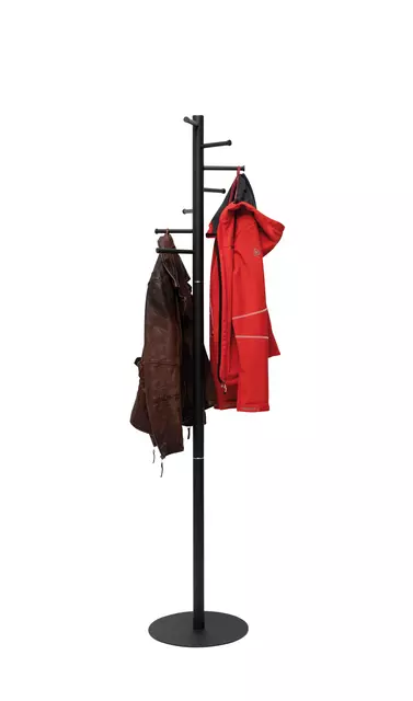 Buy your MAUL Caurus coat rack standing 177cm 7 hooks black RAL9004 at QuickOffice BV