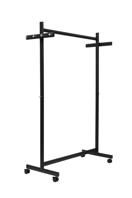 Buy your Wardrobe rack MAUL Samba mobile 115X172X51cm 40kg, 10 hooks black RAL9004 at QuickOffice BV