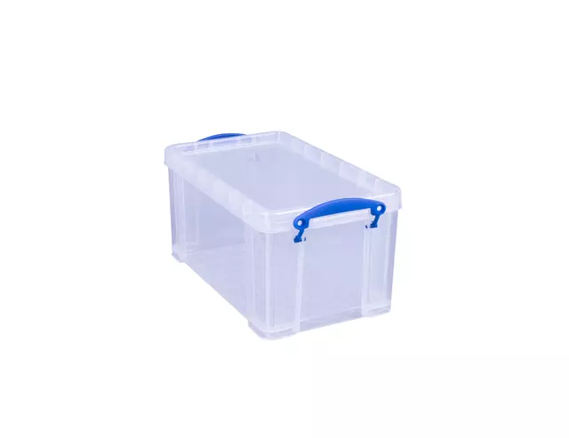 Een Opbergbox Really Useful 8 liter 340x200x175mm transparant wit koop je bij KantoorProfi België BV
