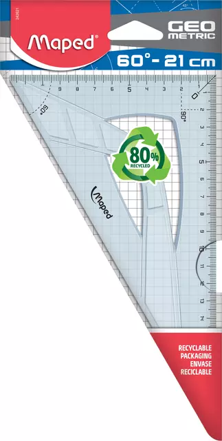 Een Tekendriehoek Maped 21cm 60 graden koop je bij EconOffice