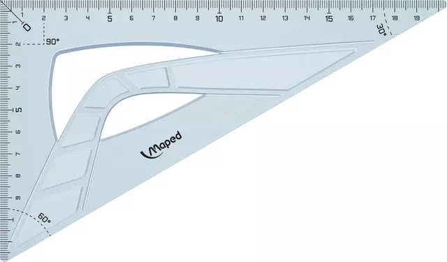 Een Tekendriehoek Maped 21cm 60 graden koop je bij Van Hoye Kantoor BV