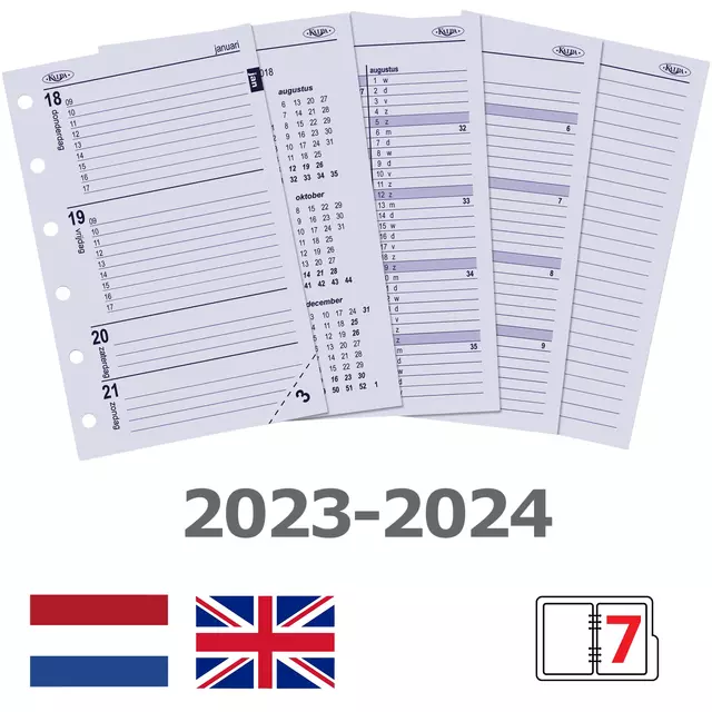 Een Organizer Kalpa Pocket inclusief agenda 2024-2025 7dagen/2pagina's croco mulberry koop je bij EconOffice