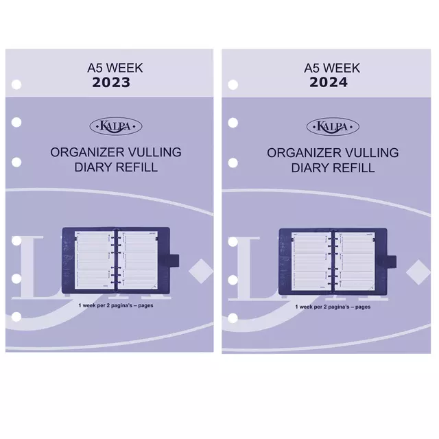 Een Agendavulling 2024-2025 Kalpa A5 7dagen/2pagina's koop je bij L&N Partners voor Partners B.V.