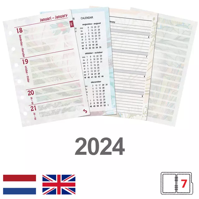 Een Agendavulling 2025 Kalpa Pocket bloemen 7dagen/2pagina's koop je bij EconOffice