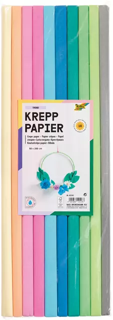 Een Crêpepapier Folia 50x200cm Trend 10 kleuren koop je bij KantoorProfi België BV
