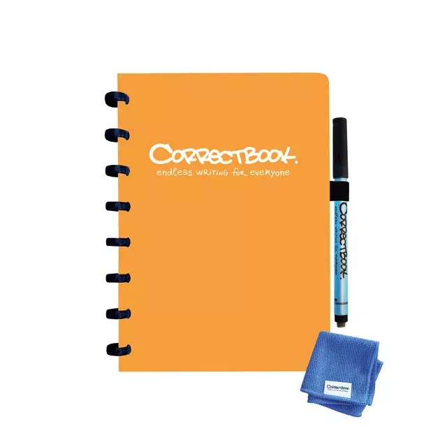 Een Notitieboek Correctbook A5 blanco 40blz peachy orange koop je bij Van Leeuwen Boeken- en kantoorartikelen