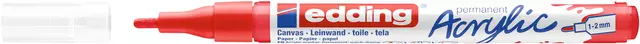 Een Acrylmarker edding e-5300 fijn verkeersrood koop je bij KantoorProfi België BV