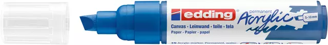 Een Acrylmarker edding e-5000 breed gentiaanblauw koop je bij Van Leeuwen Boeken- en kantoorartikelen