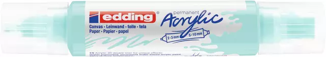 Een Acrylmarker edding e-5400 3D double liner pastel blauw koop je bij Van Hoye Kantoor BV