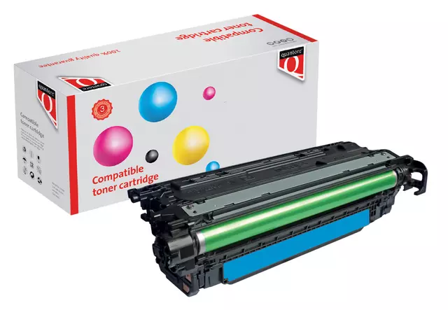 Een Tonercartridge Quantore alternatief tbv HP 655A CF451A blauw koop je bij Alles voor uw kantoor