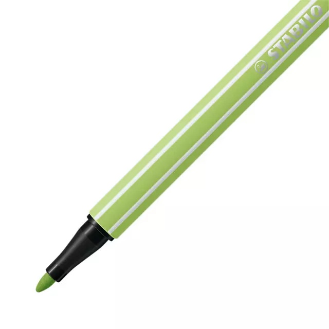 Een Viltstift STABILO Pen 68/34 medium pistache koop je bij Van Hoye Kantoor BV