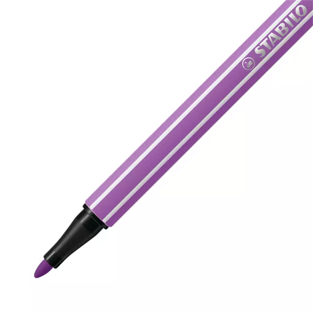 Een Viltstift STABILO Pen 68/60 medium vergrijsd violet koop je bij Van Hoye Kantoor BV