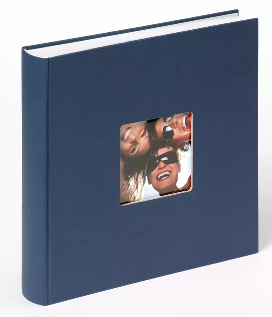 Een Fotoalbum walther design Fun 30x30cm 100vel blauw koop je bij KantoorProfi België BV