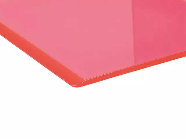 Een Boekensteun MAUL 10x10x13cm acryl set 2 neon rood transparant koop je bij Goedkope Kantoorbenodigdheden