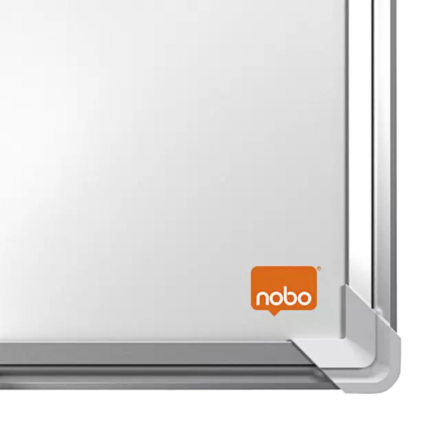 Een Whiteboard Nobo Premium Plus 90x120cm staal koop je bij Van Hoye Kantoor BV