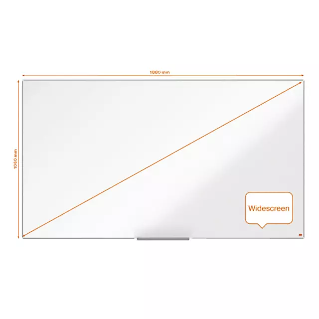 Een Whiteboard Nobo Impression Pro Widescreen 106x188cm emaille koop je bij KantoorProfi België BV