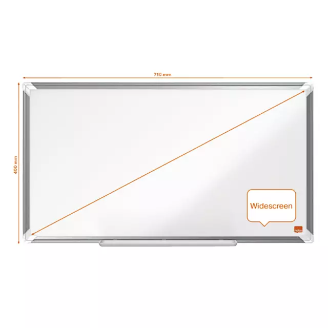 Een Whiteboard Nobo Premium Plus Widescreen 40x71cm emaille koop je bij KantoorProfi België BV