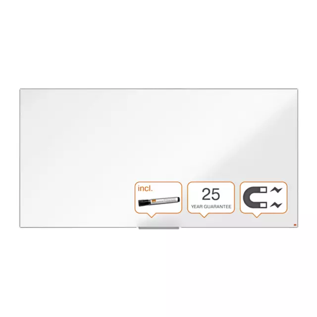 Een Whiteboard Nobo Impression Pro 120x240cm emaille koop je bij KantoorProfi België BV