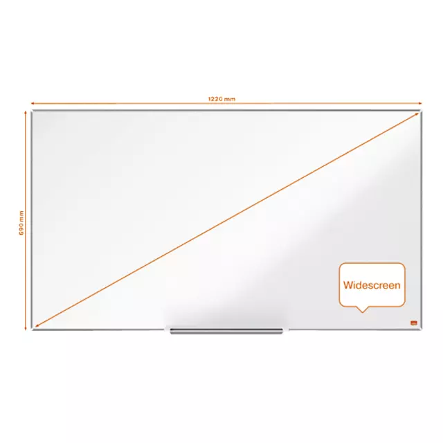 Een Whiteboard Nobo Impression Pro Widescreen 69x122cm emaille koop je bij KantoorProfi België BV