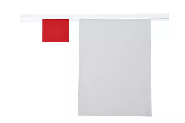 Een Wandlijst MAUL Express papierrail 50cm zelfklevend wit koop je bij Van Leeuwen Boeken- en kantoorartikelen