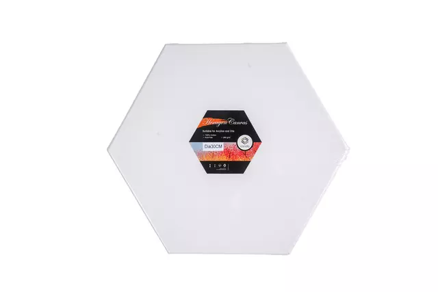 Een Canvas Conda Hexagon 30 cm gebleekt katoen koop je bij L&N Partners voor Partners B.V.