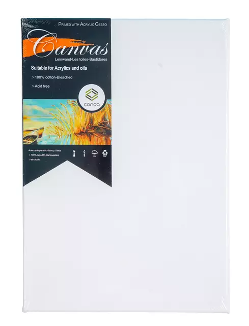 Een Canvas Conda 21 x 29,7 cm gebleekt katoen koop je bij L&N Partners voor Partners B.V.