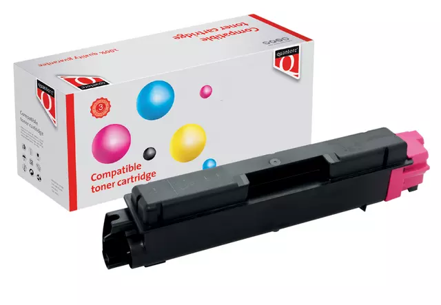 Een Toner Quantore alternatief tbv Kyocera TK-5280M rood koop je bij Van Leeuwen Boeken- en kantoorartikelen