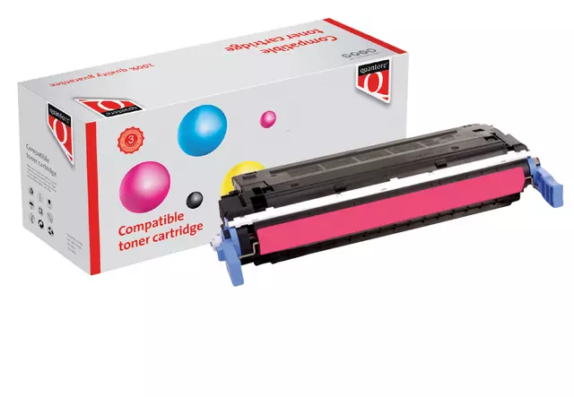 Een Tonercartridge Quantore alternatief tbv HP CB403A rood koop je bij Goedkope Kantoorbenodigdheden