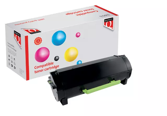 Een Tonercartridge Quantore alternatief tbv Lexmark 24B6213 zwart koop je bij Alles voor uw kantoor