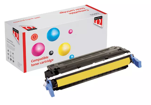 Een Tonercartridge Quantore alternatief tbv HP CB402A geel koop je bij Alles voor uw kantoor