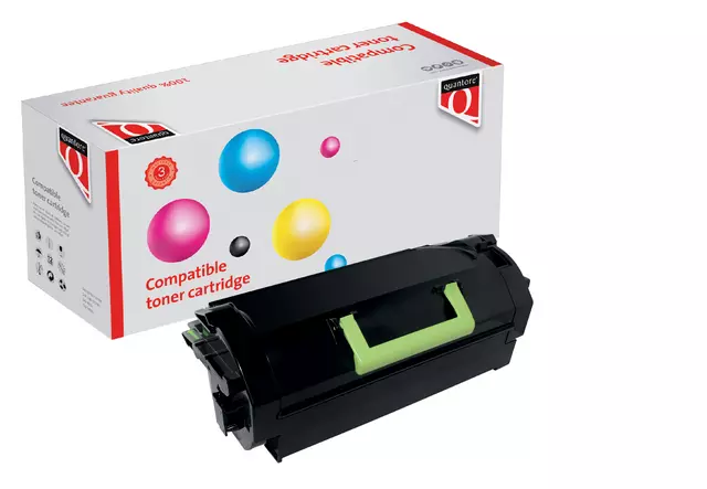 Een Tonercartridge Quantore alternatief tbv Lexmark 62D2H00 zwart koop je bij Alles voor uw kantoor