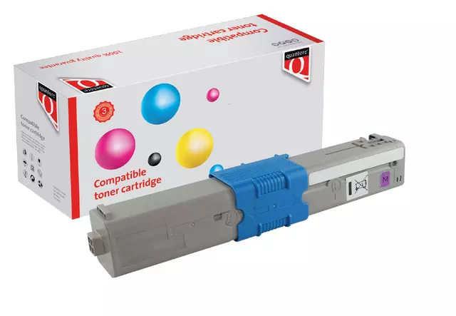 Een Toner Quantore alternatief tbv Oki 46507614 rood koop je bij Tonerinktshop