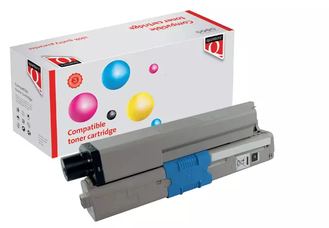 Een Tonercartridge Quantore alternatief tbv Oki 46507616 zwart koop je bij Alles voor uw kantoor