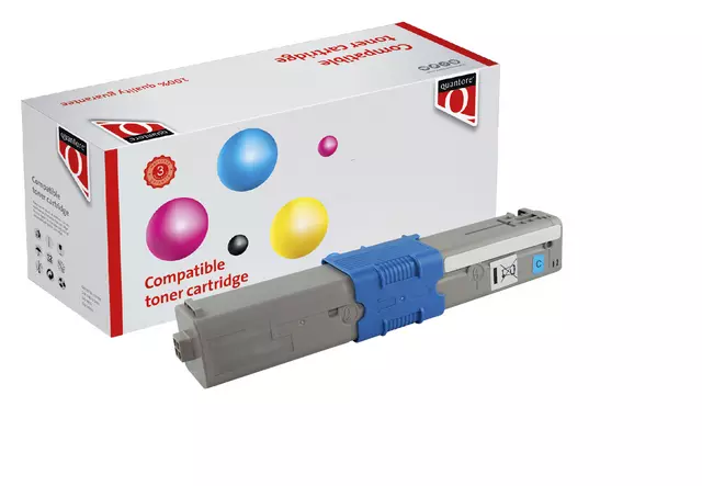 Toner Quantore alternatief tbv Oki 46507615 blauw