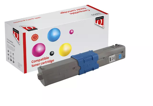 Een Toner Quantore alternatief tbv Oki 46471103 blauw koop je bij MV Kantoortechniek B.V.