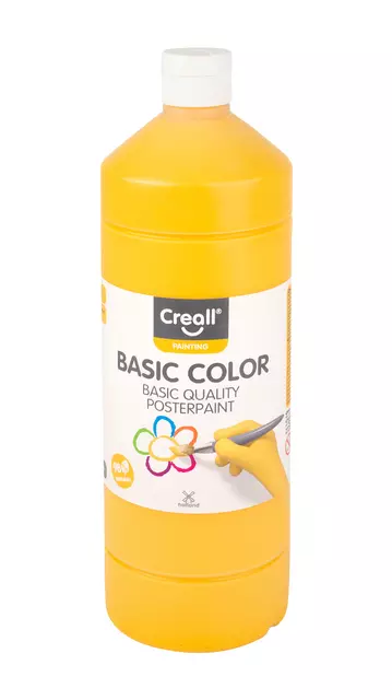 Een Plakkaatverf Creall basic donkergeel 1000ml koop je bij Unimark Office B.V.